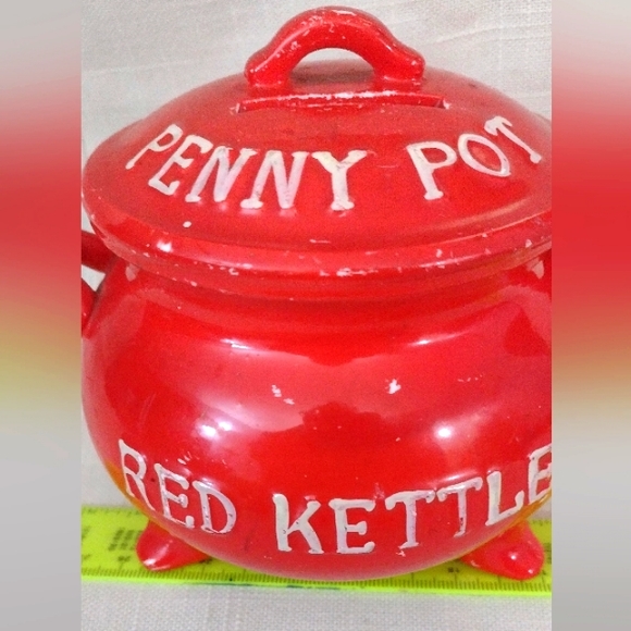 Lego Vintage Red Kettle Penny Pot Bank - Picture 2 of 6